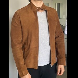 ZARA AUTHENTIC SUEDE MOTO JACKET SIZE SMALL